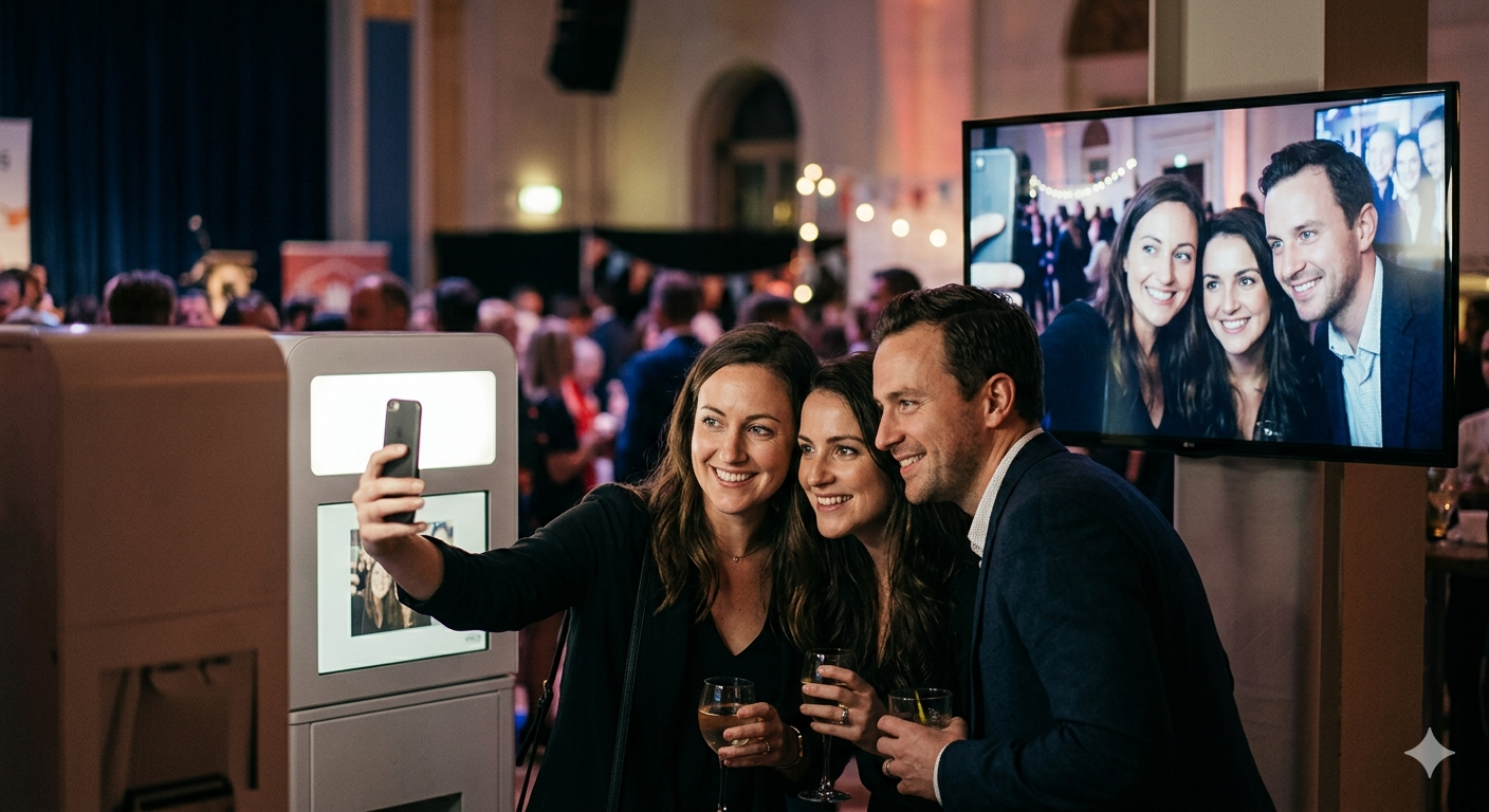 Szelfi Box bérlése - Szelfi-készítés profi módon! Az elkészült képeket előzetesen egy TV-n meg lehet nézni! Nem nyomtatunk, hanem QR kóddal lehet azonnal letölteni a telefonra és el is lehet küldeni azonnal, vagy posztolni!